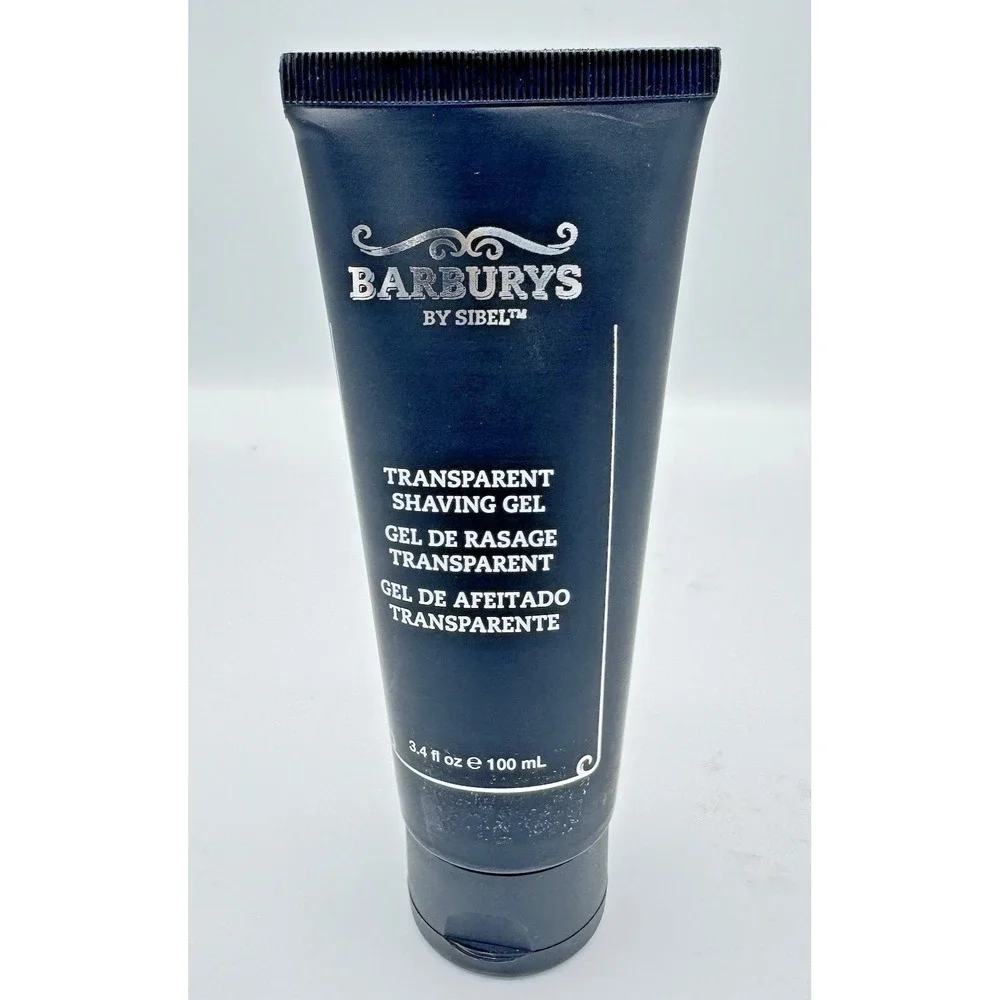 BARBURYS Transparent Shaving Gel By SIBEL 3.4 fl oz Shave Gel New